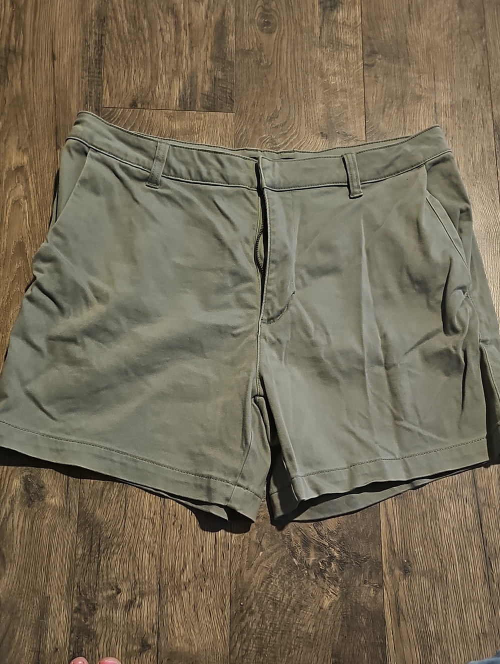 Banana Republic Shorts Women's Olive Green Flat Front Size 12